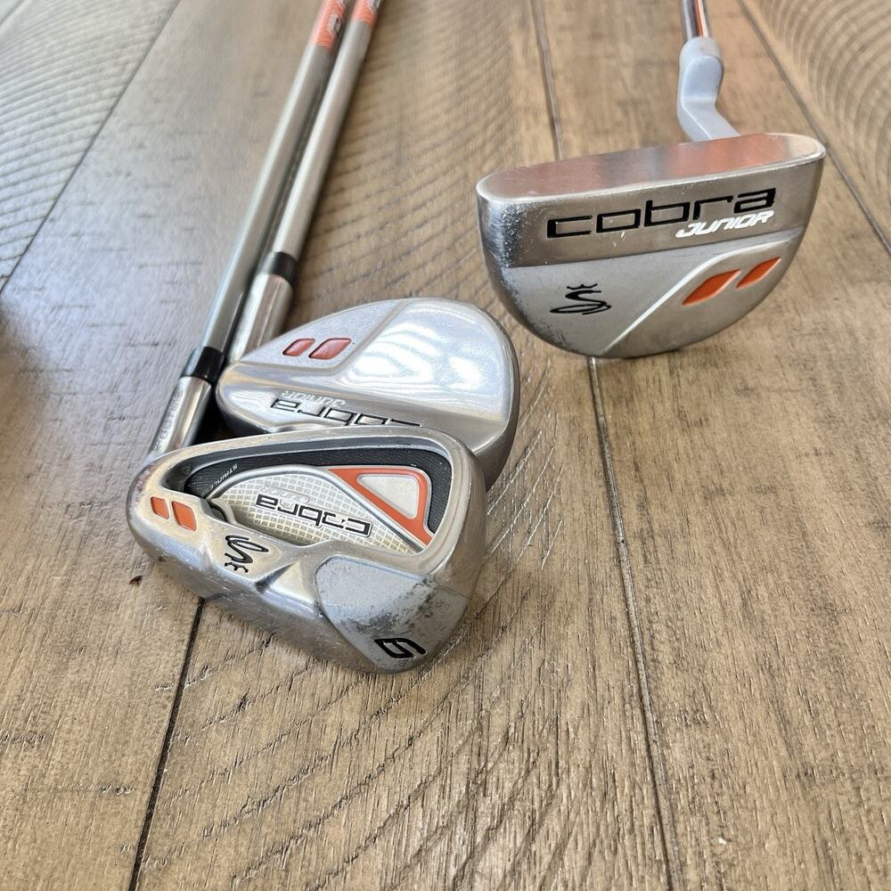 Cobra Go Time Jr Rickie Fowler 5-Club Golf Set Driver Hybrid 9i SW Putter Bag RH - Picture 5 of 15